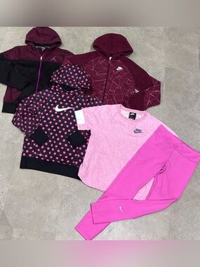 Girls NIKE Sweatshirts & Leggings Lot, sz Large